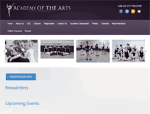 Tablet Screenshot of academyoftheartsonline.com